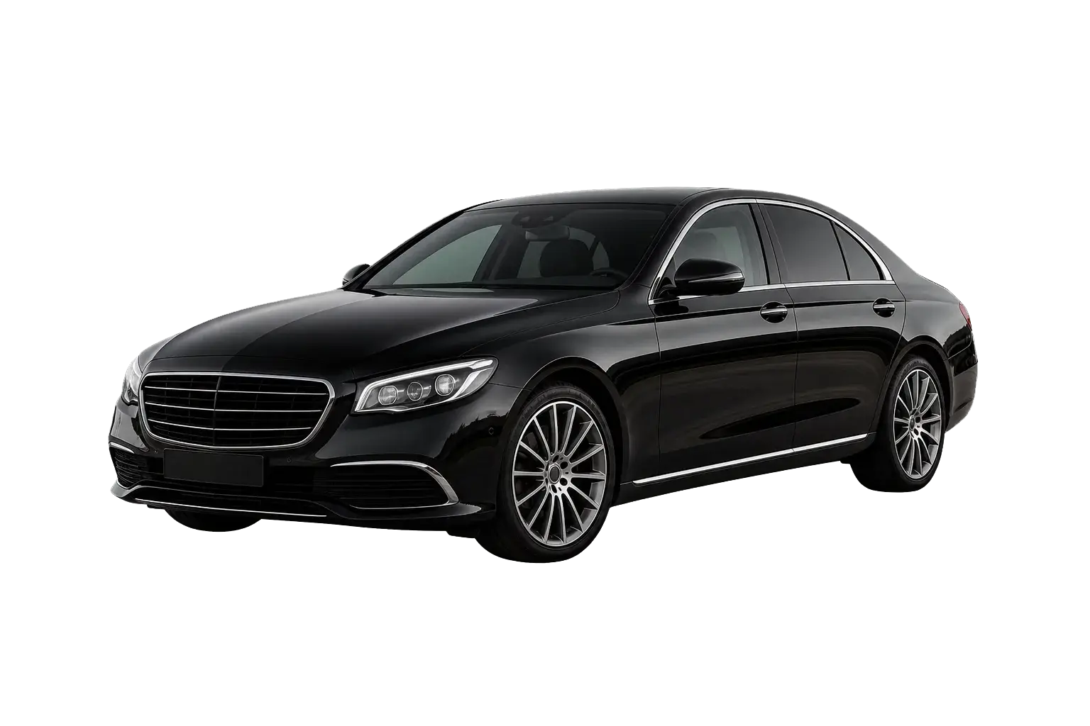 Black executive business sedan with an elegant profile